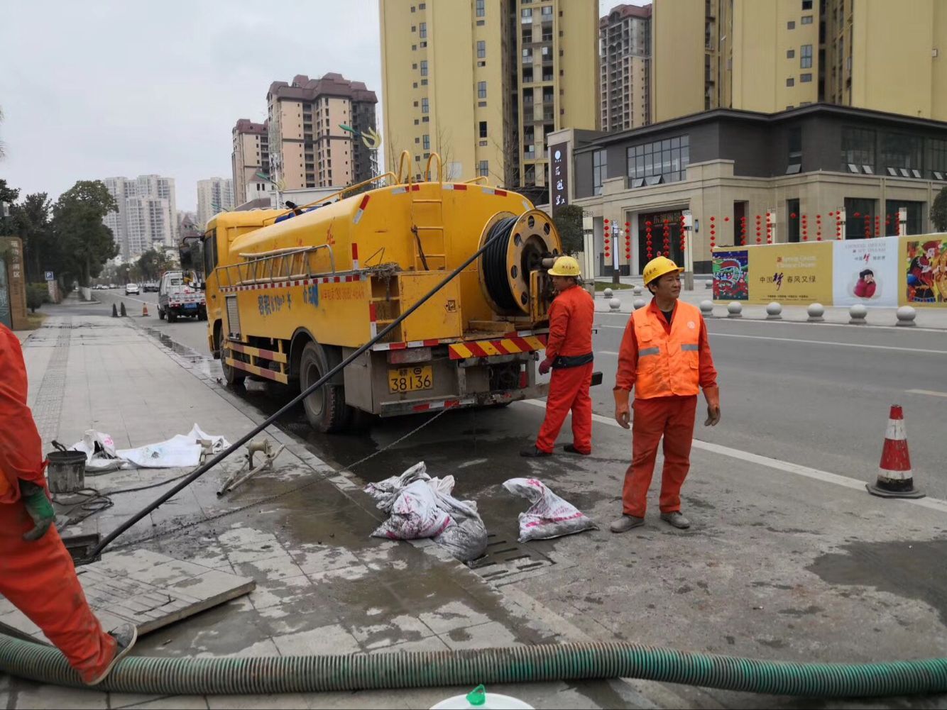 文登排污管道清淤-管道清洗